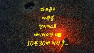 알키미스트 LED 파크골프공 파크볼 야광 야간 파크공 4컬러 첫번째공 언박싱 후 실제 밤운동 리뷰 [upl. by Ovid]