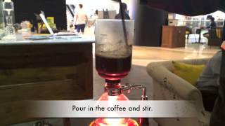 Siphon Coffee Brewing at Blacklisted Coffee Jakarta [upl. by Analed462]