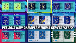 PES 2017 NEW GAMEPLAN THEME SERVER V2 AIO [upl. by Esinaj]