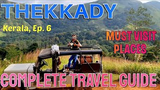 Thekkady Tourists Places  Thekkady Tour Guide  Periyar Reserve Forest  Jeep Safari Kerala  Ep6 [upl. by Von]