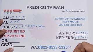 PREDIKSI TAIWAN MALAM INI 21 NOVEMBER 2024  PREDIKSI TOGEL TAIWAN HARI INI  BOCORAN TAIWAN [upl. by Roque]