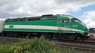 GO Trains at Malton GO Station 20240627 at 1pm with New Unit [upl. by Panthea201]