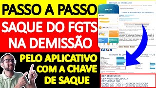 PASSO A PASSO DE COMO SACAR O FGTS DA RESCISÃO E A MULTA DO FGTS ONLINE PELO APLICATIVO [upl. by Ardnohs]