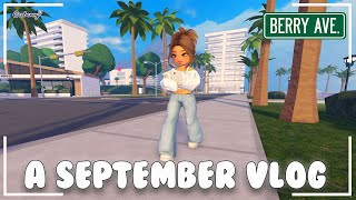 A September Vlog  Berry Avenue  Roleplay [upl. by Tenay]