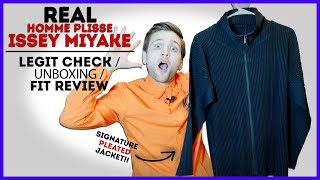 LEGIT ISSEY MIYAKE Pleated Jacket  How to tell  unboxing amp fit review [upl. by Mossman]