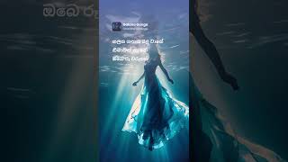 ගලන ගඟක රළ වාගේ 🌊 slowed vocals sinhalamusic whatsappstatus mood vibes shorts [upl. by Atnahs]