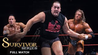 FULL MATCH  Triple H vs The Rock vs Big Show  WWE Title Triple Threat Match Survivor Series 1999 [upl. by Nauqad]