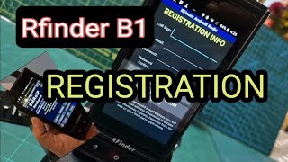 Rfinder B1  First Time Registration amp Start Up [upl. by Fulmis]