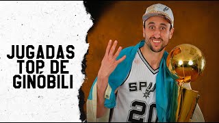 Manu Ginobili 🇦🇷 y las mejores 20 jugadas en su carrera 🤩 [upl. by Htrap]