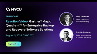 Reaction Video Gartner® Magic Quadrant™ for Enterprise Backup and Recovery Software Solutions [upl. by Alleuol773]