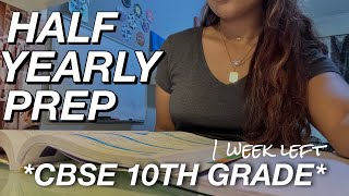 HALF YEARLY PREPARATIONS VLOG CBSE 10TH GRADER I productive study vlog I how to ace half yearly 💯 [upl. by Boj514]