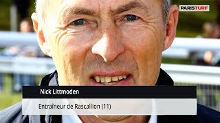 Nick Littmoden entraîneur de Rascallion Lundi 12 février à CagnessurMer [upl. by Ihteerp807]