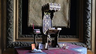 Miniature Gothic Reading Bench Tutorial [upl. by Ayar]