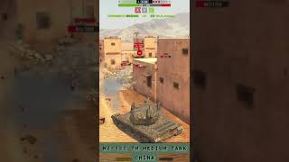 WZ122 TM Medium Tank wotblitz wotb game gameplay tank battle short shortvideo [upl. by Way226]