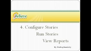 jBehave Configure Execute and Report Stories [upl. by Gnouhk783]