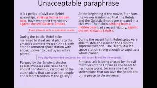 Summarizing Paraphrasing and Quoting A Guide to Doing it Right [upl. by Cila]