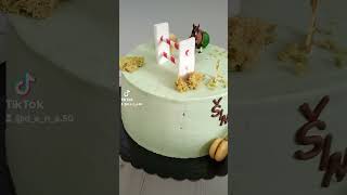 cake pečenie cakedecorating horse horses 2 makron makronky green torta [upl. by Ivetts383]