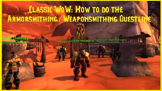 Classic WoW How to do the ArmorsmithingWeaponsmithing Questline [upl. by Les]