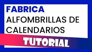 📅 COMO HACER Alfombrillas de CALENDARIO tutorial RÁPIDO y FÁCIL para fabricar con PLASTIFICADORA [upl. by Wenona388]