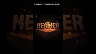 Comment your logo name I make your logo 🗿 [upl. by Landry]