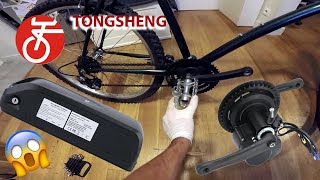 DIY First Time with Tongsheng TSDZ2 middrive motor eBike Kit on an old mountainbike [upl. by Shiri]