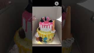 2 tier cake designs 2tiercakedecoration [upl. by Inal]