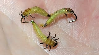 The Best Fishable Realistic Net Spinner Caddis Larva  Fly Tying [upl. by Xever]