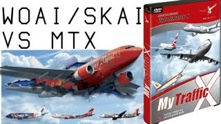 WOAI VS My Traffic X  Ai Traffic Review FSX [upl. by Baiel314]