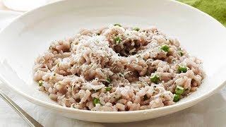 Giada De Laurentiis Makes Red Wine Risotto with Peas  Food Network [upl. by Eilyk697]