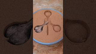 Metal Casting EP 731  molding  Making brush and spoon molding  metal making  Experiment [upl. by Mathian]