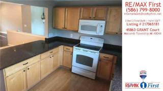 Condo For Sale  45863 GRANT Court Macomb Township MI [upl. by Aicatsal]