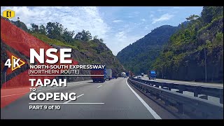 4K E1  NSE NorthSouth Expressway  Tapah to Gopeng Part 910 [upl. by Paterson]