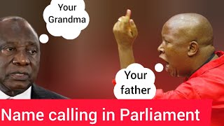 Julius Malema takes on Ramaphosa in Parliament [upl. by Mallon]