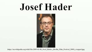 Josef Hader [upl. by Schafer]