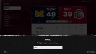 Ohio State vs Michigan Week 13 Szn 3 [upl. by Yonit840]