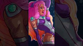 Drawing Starfire Teentitans starfire dc dccomics comics fanart procreate [upl. by Hurff]