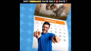 Why February Only Has 28 Days❓😨  shorts [upl. by Akeihsal]