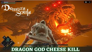 Demons Souls Remake  Dragon God Cheese Kill amp Unlock Fists of Legend Trophy [upl. by Kohn362]