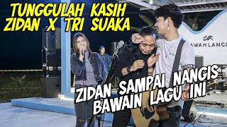 TUNGGULAH KASIH  ZINIDIN ZIDAN FT TRI SUAKA LIVE BAWAH LANGIT [upl. by Walworth]