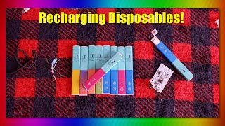 How to RECHARGE Mr Vapor Disposables Easy [upl. by Oettam]