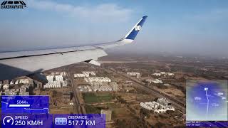 GoAir G8365 Landing with speed tracking at Ahmedabad Airport [upl. by Wolfson]