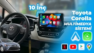 Toyota Corolla E210 ➡ CARPLAY amp ANDROİDAUTO DESTEKLİ ANDROİD MULTİMEDYA SİSTEMİ [upl. by Horgan]