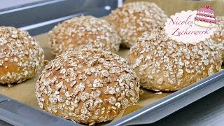 Dinkelbrötchen I Brot einfach selbst backen I lecker und gesund I Rezept von Nicoles Zuckerwerk [upl. by Ecnav]