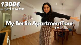 My Berlin Apartment Tour 🏠 what you get in BerlinMitte for 1300€a month modern spacious [upl. by Gnol]