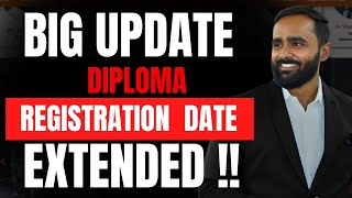 BIG UPDATE DIPLOMA REGISTRATION FORM DATE EXTENDEDMSBTEPRADEEP GIRI SIR [upl. by Ailic]