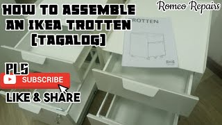 HOW TO ASSEMBLE AN IKEA TROTTEN Tagalog [upl. by Hynes432]