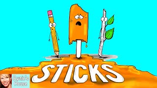 ☀️ Kids Book Read Aloud STICKS by Diane Alber [upl. by Aneele]