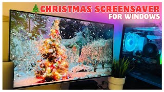 Christmas Screensaver Windows 2024  Snow Falling Windows 7 8 10 11 screensaver [upl. by Ronn]