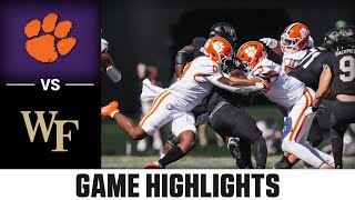 Clemson vs Wake Forest Game Highlights  2024 ACC Football [upl. by Gniy]