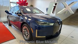 2023 BMW iX xDrive50 Phytonic Blue Metallic on Mocha [upl. by Trever]